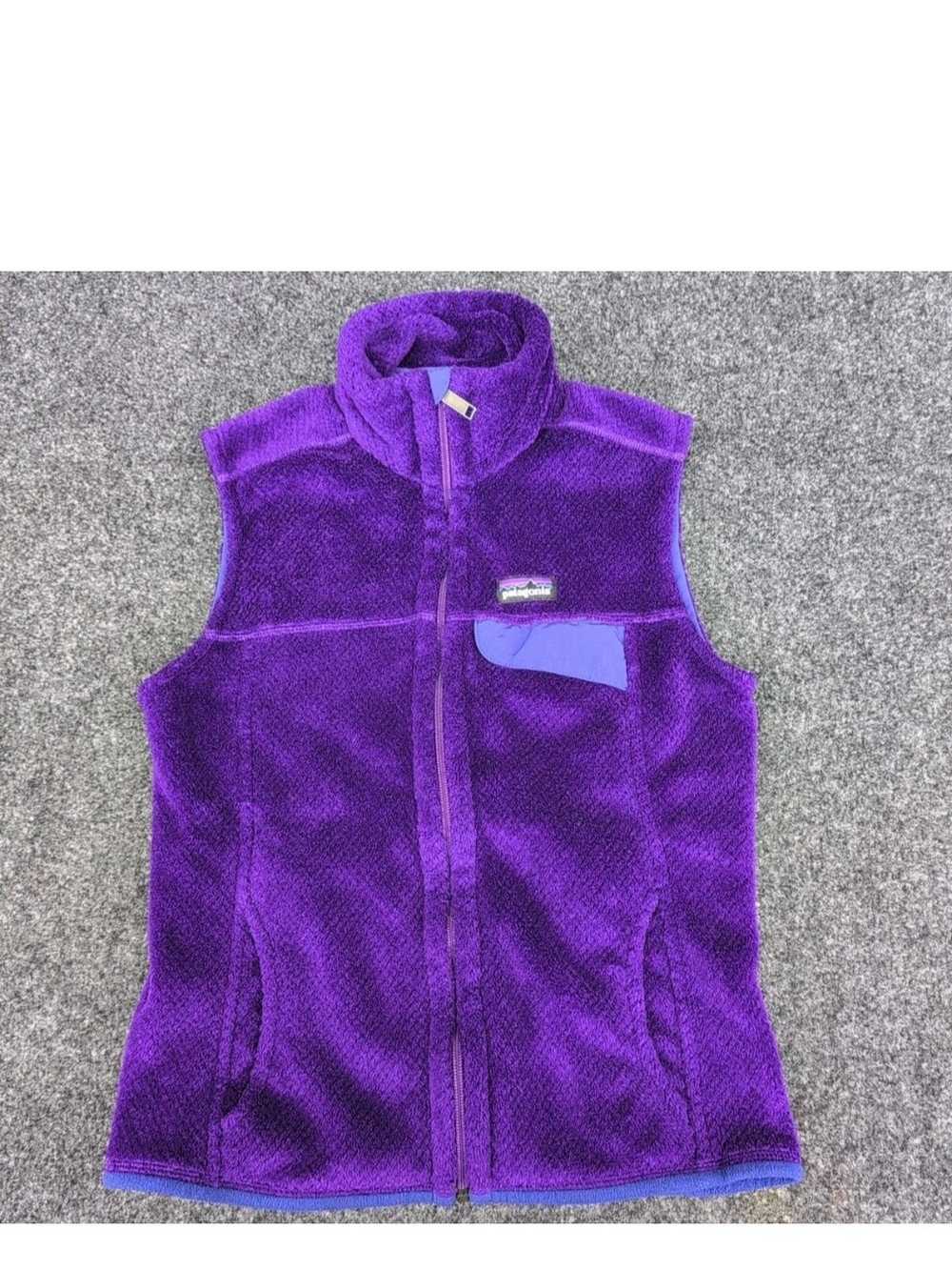 Vtg Patagonia Vest Womens Small Purple Los Gatos Sherpa Fleece Outdoors Hiking